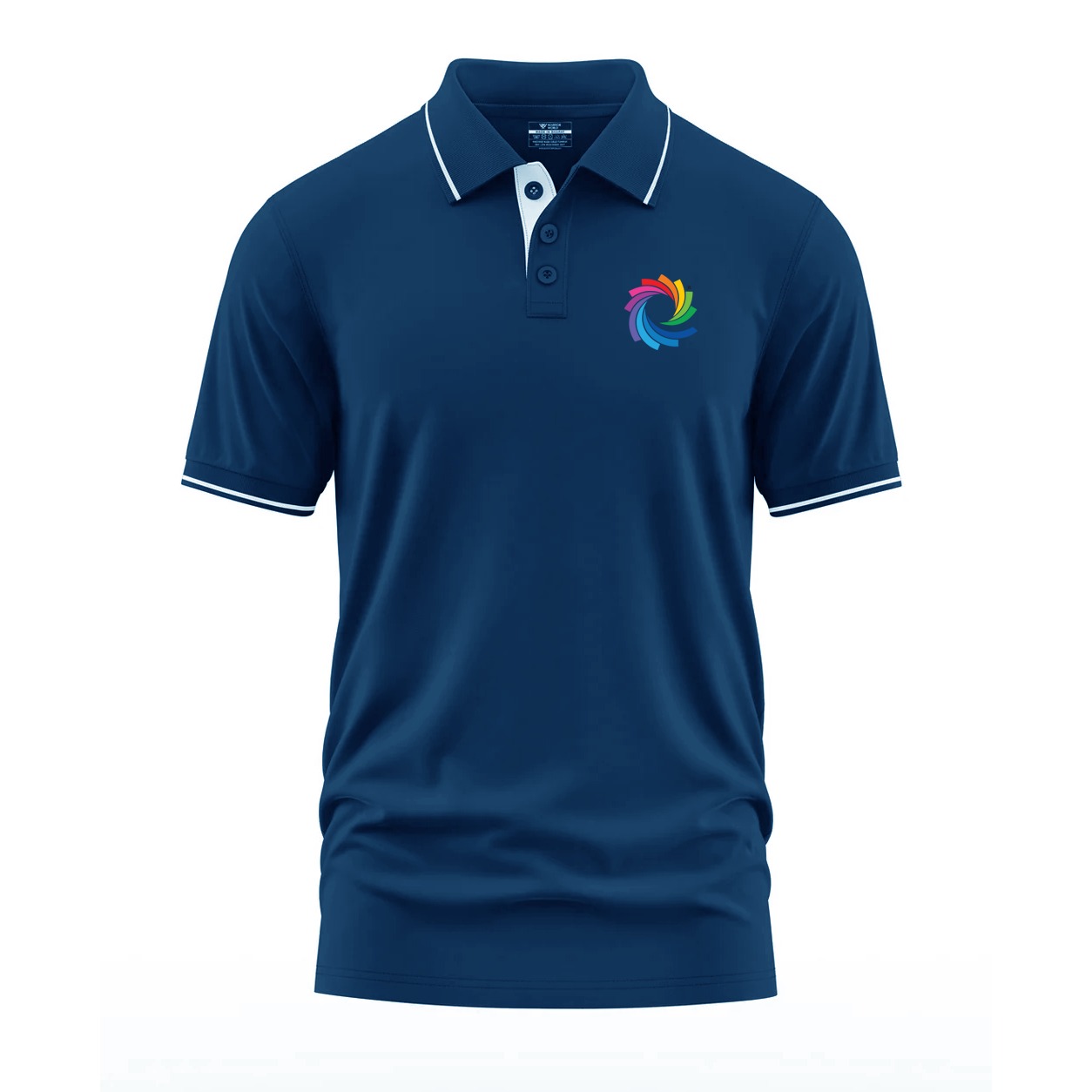 College Polo T-Shirt (Royal Blue)